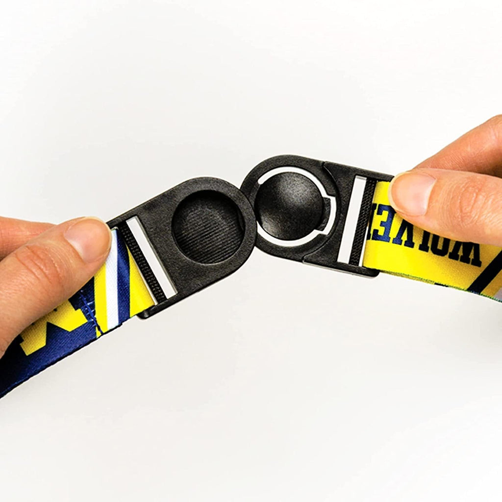 University of Iowa Hawkeyes Lanyard Keychain Double Sided 18 Inch Button Clip Safety Breakaway